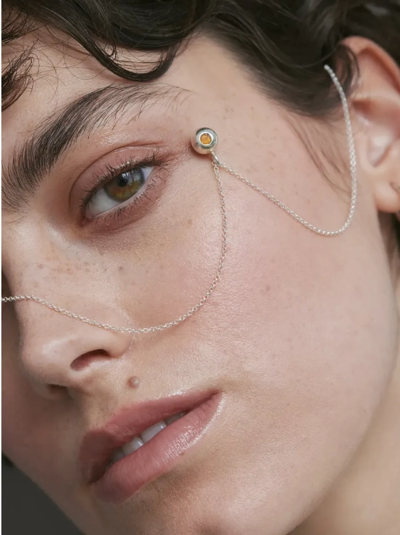 Srebrny naszyjnik z kulką