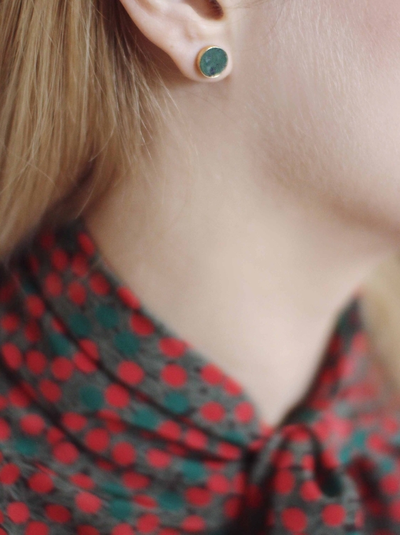 kolczyki wkretki zloto 585