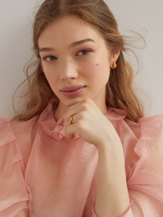 Kolczyki kołka z kryształem