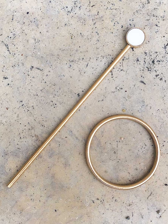 Mała elegancka spinka do włosów ozdobna