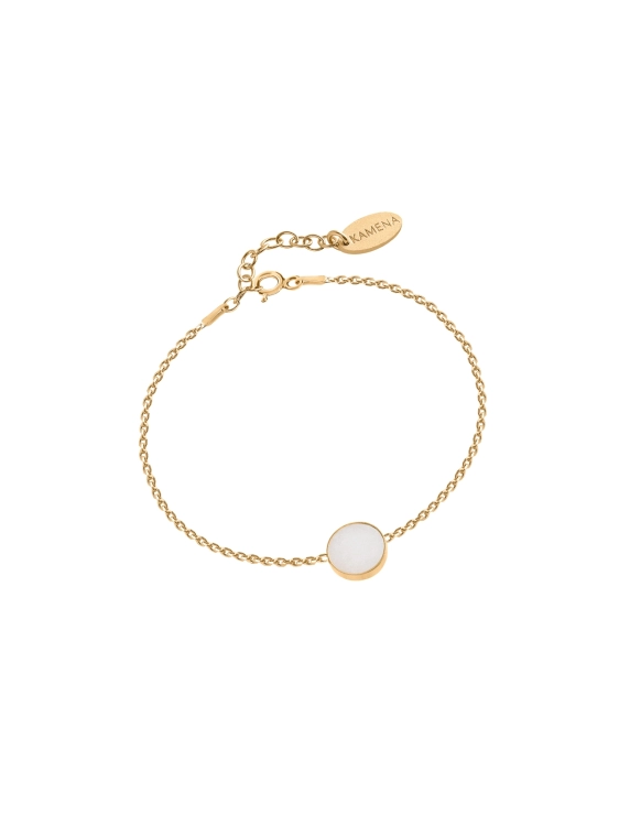 złota bransoletka z opalem